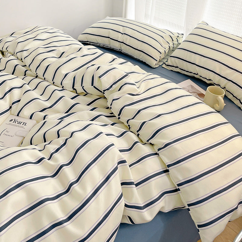 Korean Ins Modern Minimalist Duvet Cover Three Or Four Piece Suit