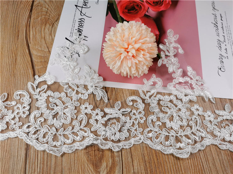 Home Fashion Curtains Hand Embroidered Lace