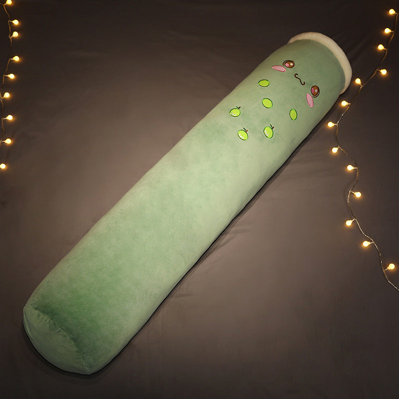 Cute Milk Tea Cylindrical Pillow Bed Doll Plush Removable And Washable