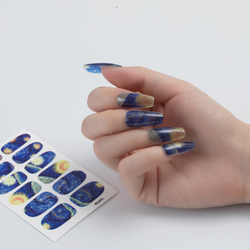 Nail Sticker European And American Oil Painting Art