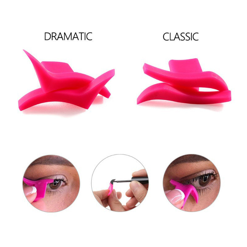 Professional 1Pair Eyeliner Stamp Template Stencil Models Makeup New Wing Style Easy To Makeup Eye Wing