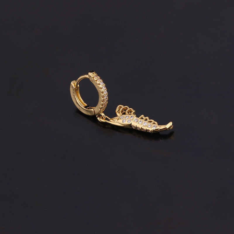 Unusual Piercing Stud Earrings for Women Fashion Jewelry Girls Cute Heart Lock Anime Drop Hoop Earrings Ear Cuffs