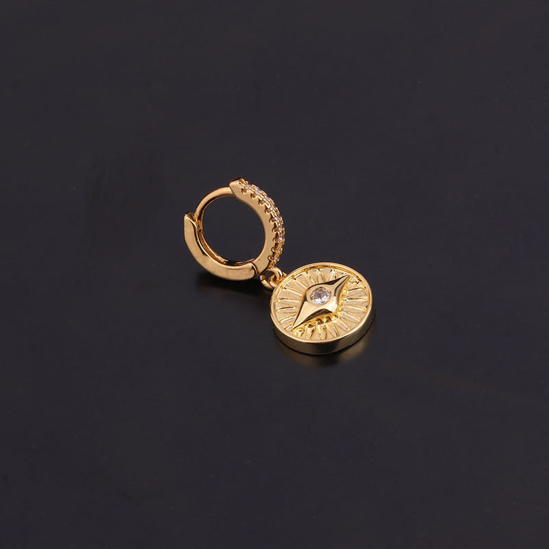 Unusual Piercing Stud Earrings for Women Fashion Jewelry Girls Cute Heart Lock Anime Drop Hoop Earrings Ear Cuffs