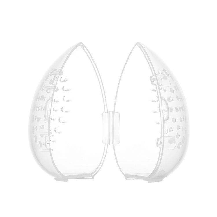 Transparent Eggshell Puff Storage Box