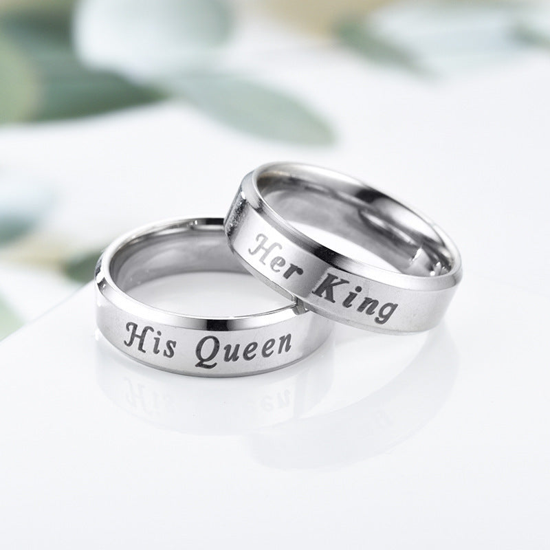 Stainless Steel Jewelry Couple Ring