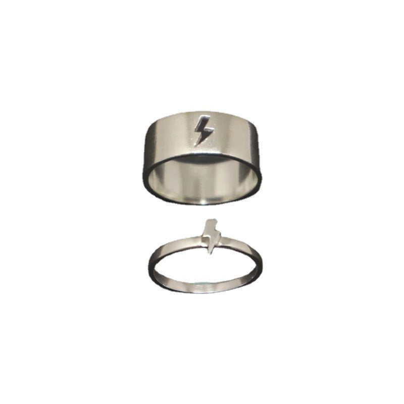 European and American Ins Hollow Airplane Ring Cross-border Men and Women Couple Ring Fashion Ring Bracelet Wedding Jewelry Gift