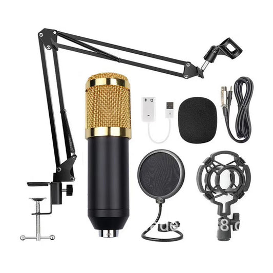 Bm-800 Network K Song Anchor Microphone Set Usb Sound Card 35 Bracket Blowout Prevention Net Condenser Microphone Set
