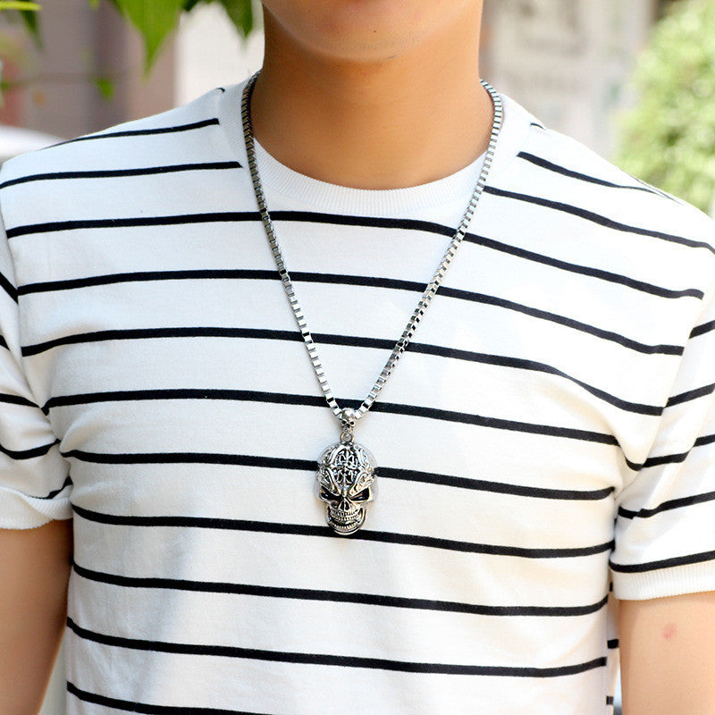 Skull Pendant Necklace Men's Pendant Jewelry