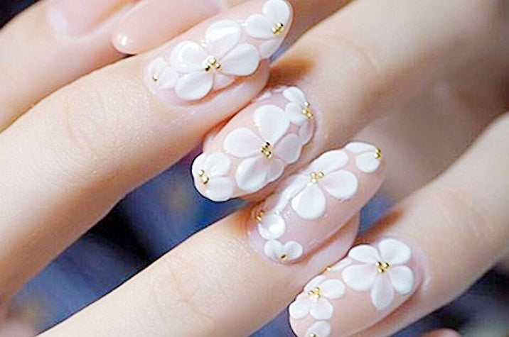 New Style Japanese Nail Polish Glue Big And Small Steel Ball Gold And Silver Mixed Nail Decoration