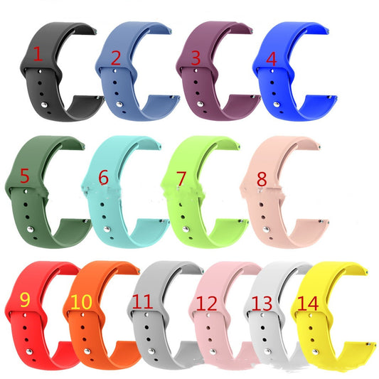 Silicone Strap 22mm Universal Reverse Buckle Strap