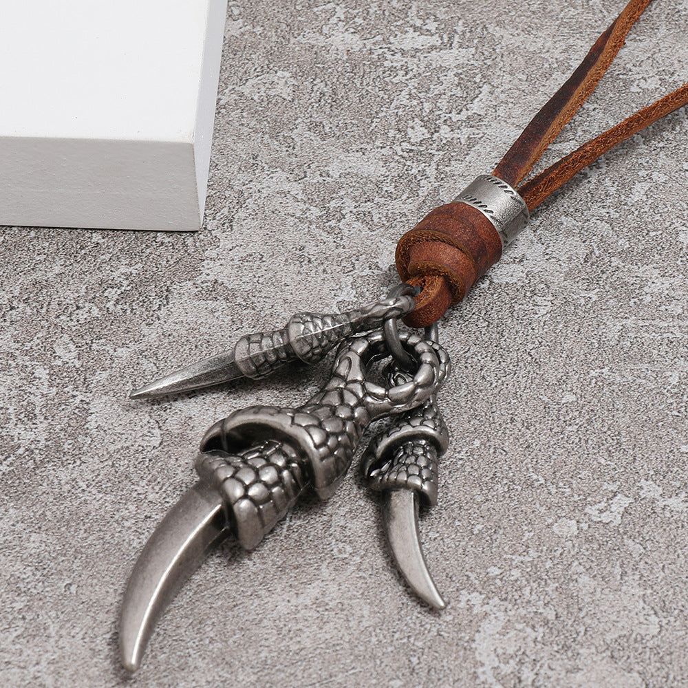 Men's Jewelry Personality Alloy Paw Pendant