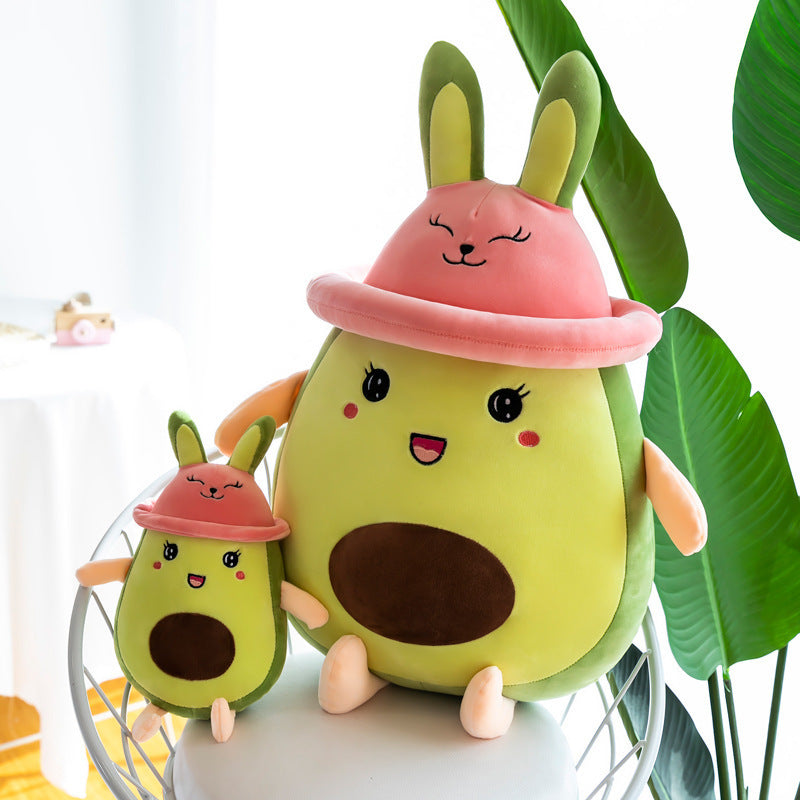 Creative Avocado Bunny Pillow Plush Toy Doll Girl Birthday Gift