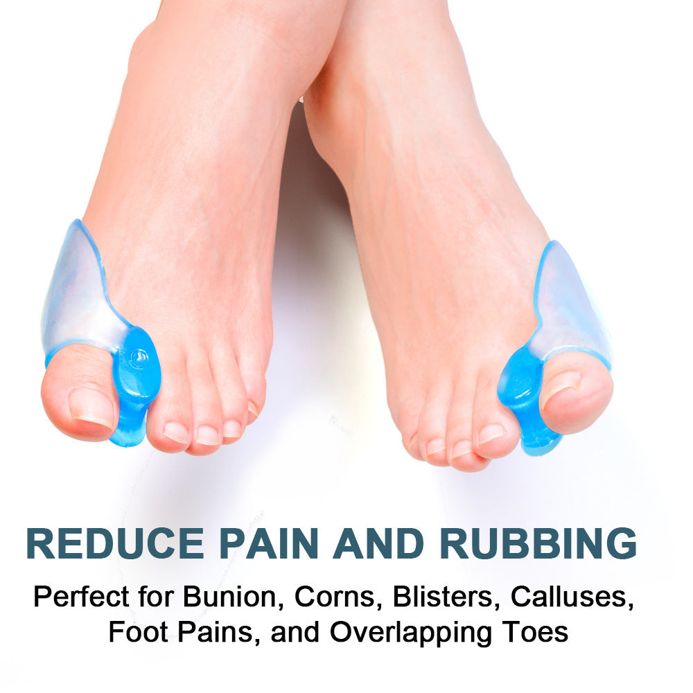 Transparent Blue Toe Separator Pad Hallux Correction Valgus Separator