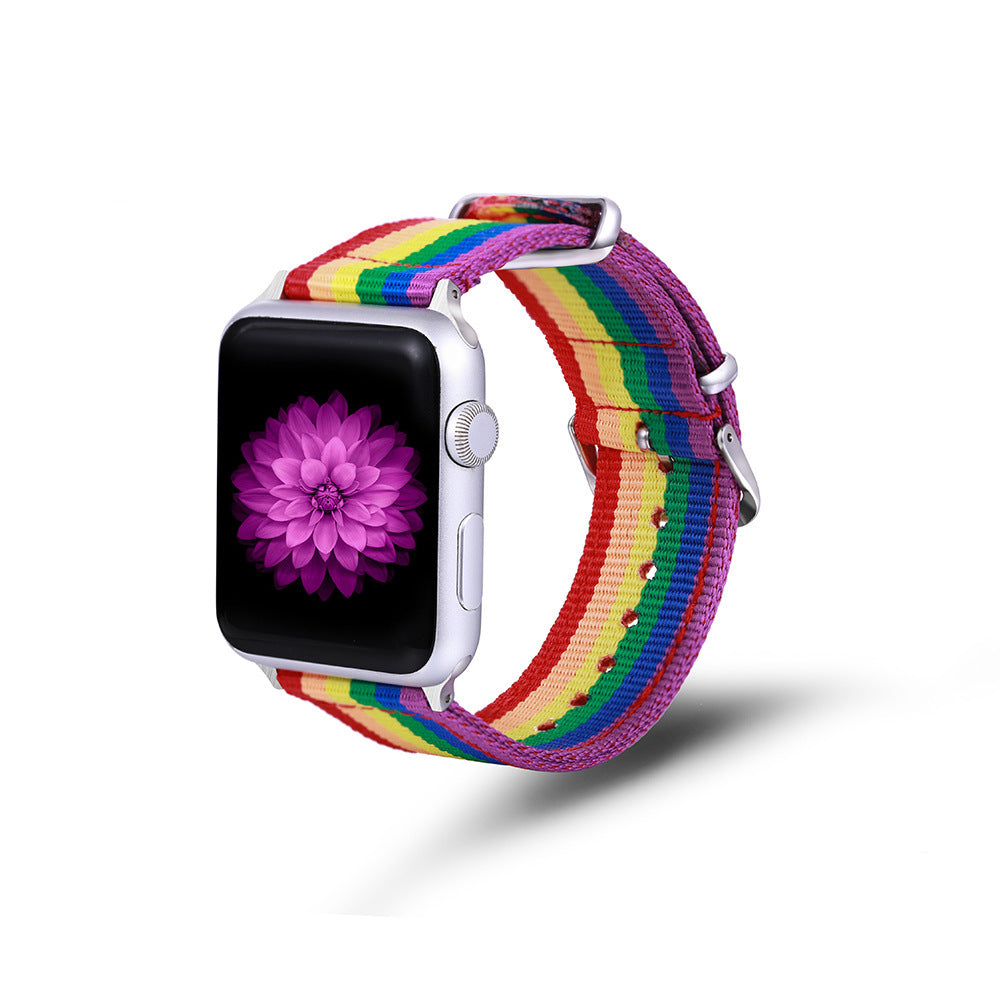 Compatible with Apple, Suitable For Apple Watch Nylon Strap IWatch6 Generation New Apple Nylon Strap