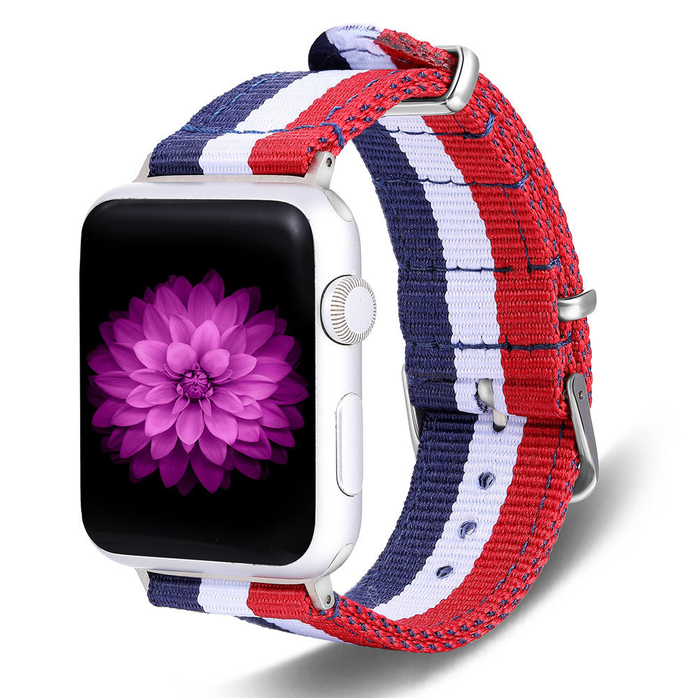 Compatible with Apple, Suitable For Apple Watch Nylon Strap IWatch6 Generation New Apple Nylon Strap