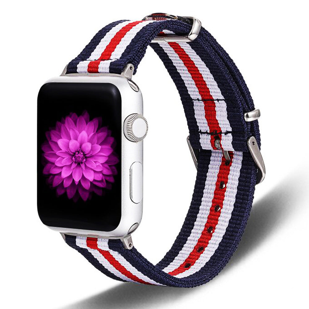 Compatible with Apple, Suitable For Apple Watch Nylon Strap IWatch6 Generation New Apple Nylon Strap