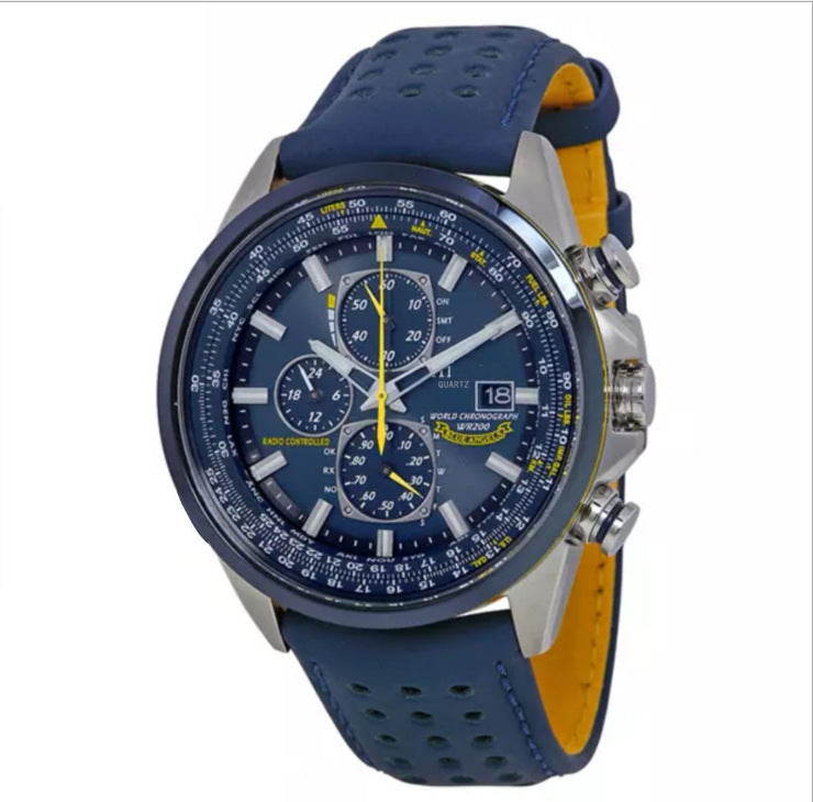 Iron Six-Hand City Steel Belt Quartz Watch
