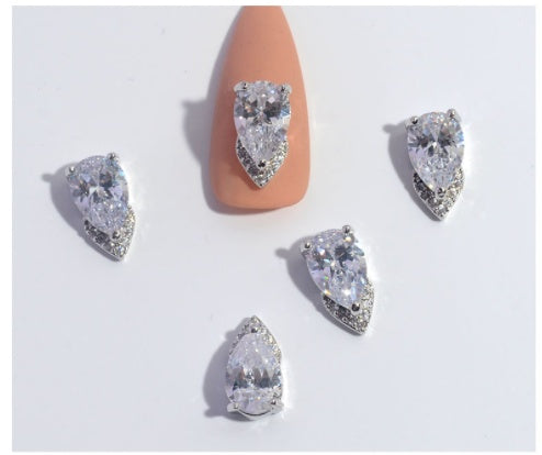 Nail Ornament Zircon Flower Tassel Chain