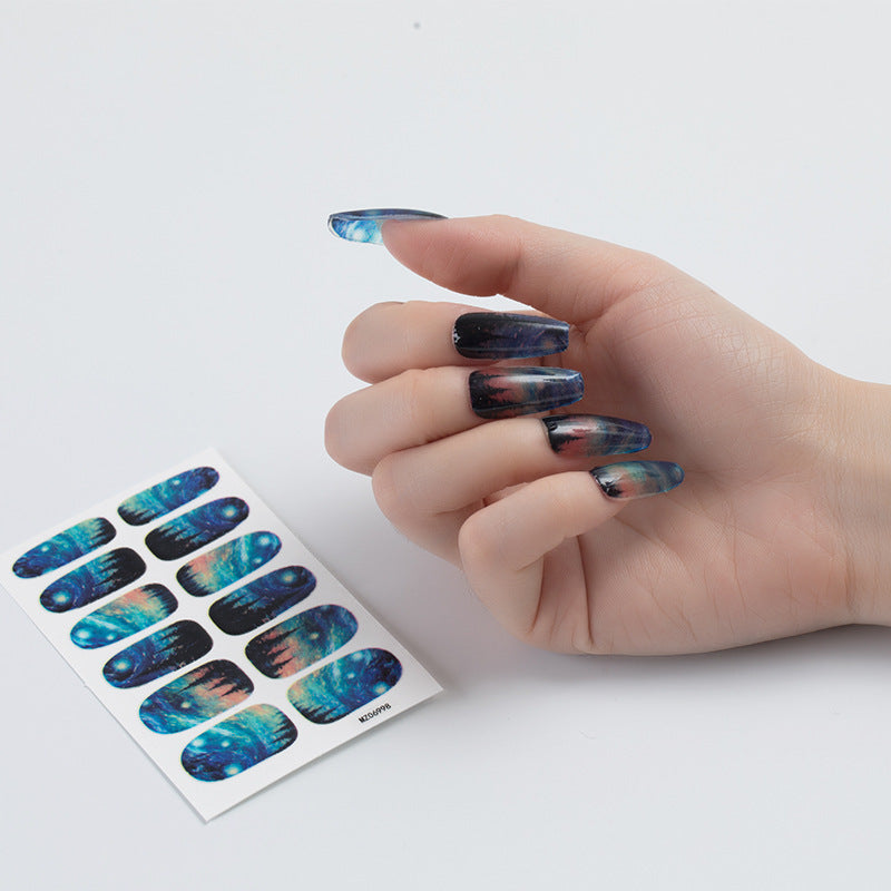Nail Sticker European And American Oil Painting Art