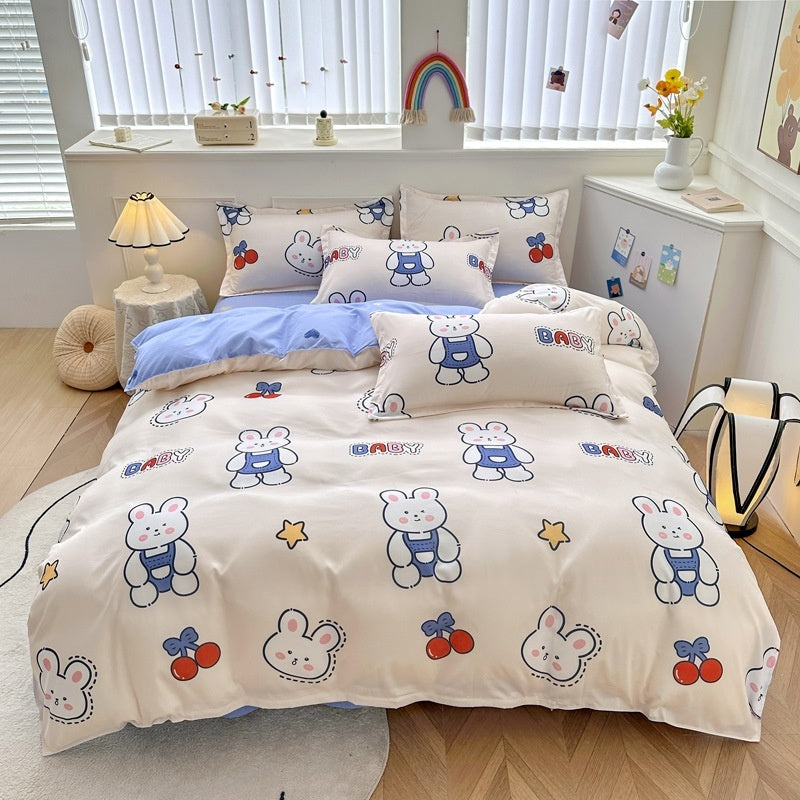 Household Pure Cotton Fashion Minimalist Bed Sheets