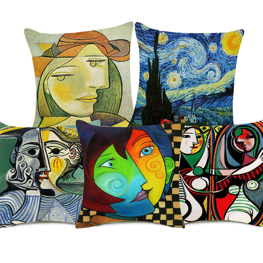 Painted cartoon pillowcase