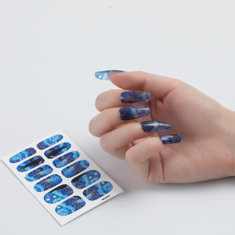 Nail Sticker European And American Oil Painting Art