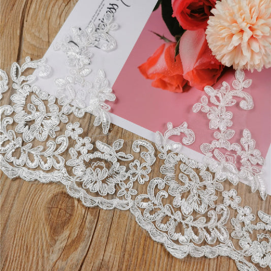Home Fashion Curtains Hand Embroidered Lace
