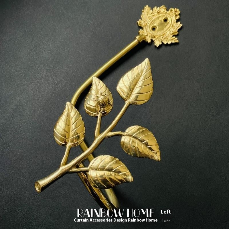 Lily Little Angel Wings Brass Curtain American Decoration Hook