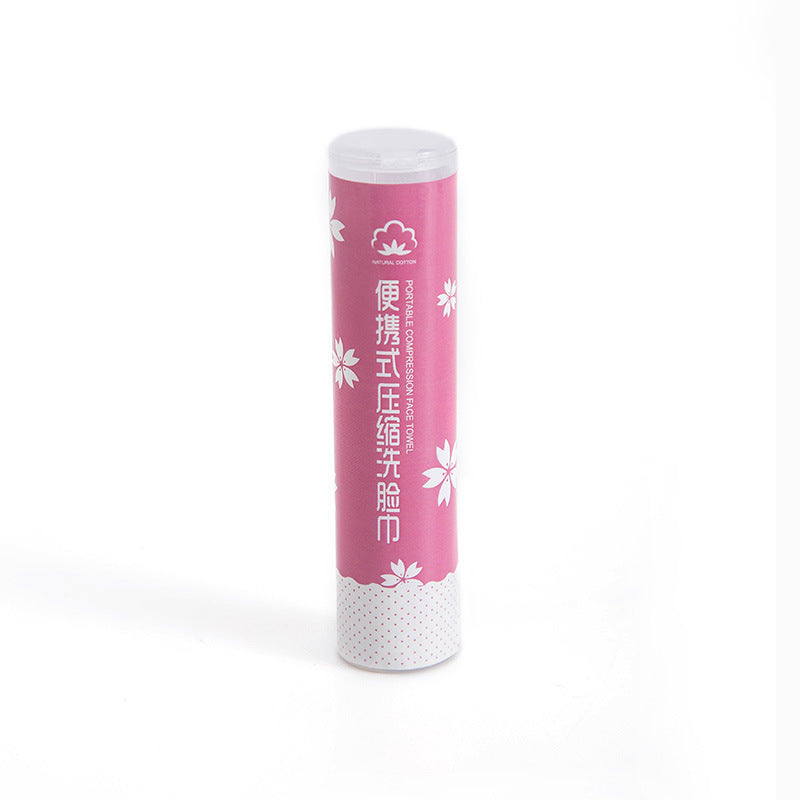 Portable facial cleansing tube facial cleansing towel