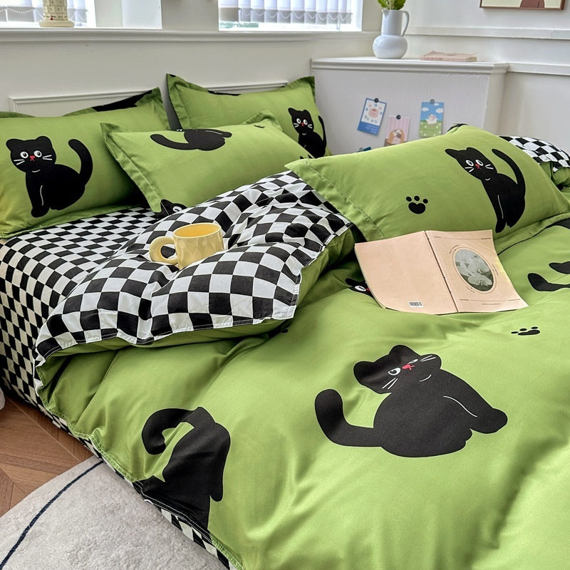 Household Pure Cotton Fashion Minimalist Bed Sheets