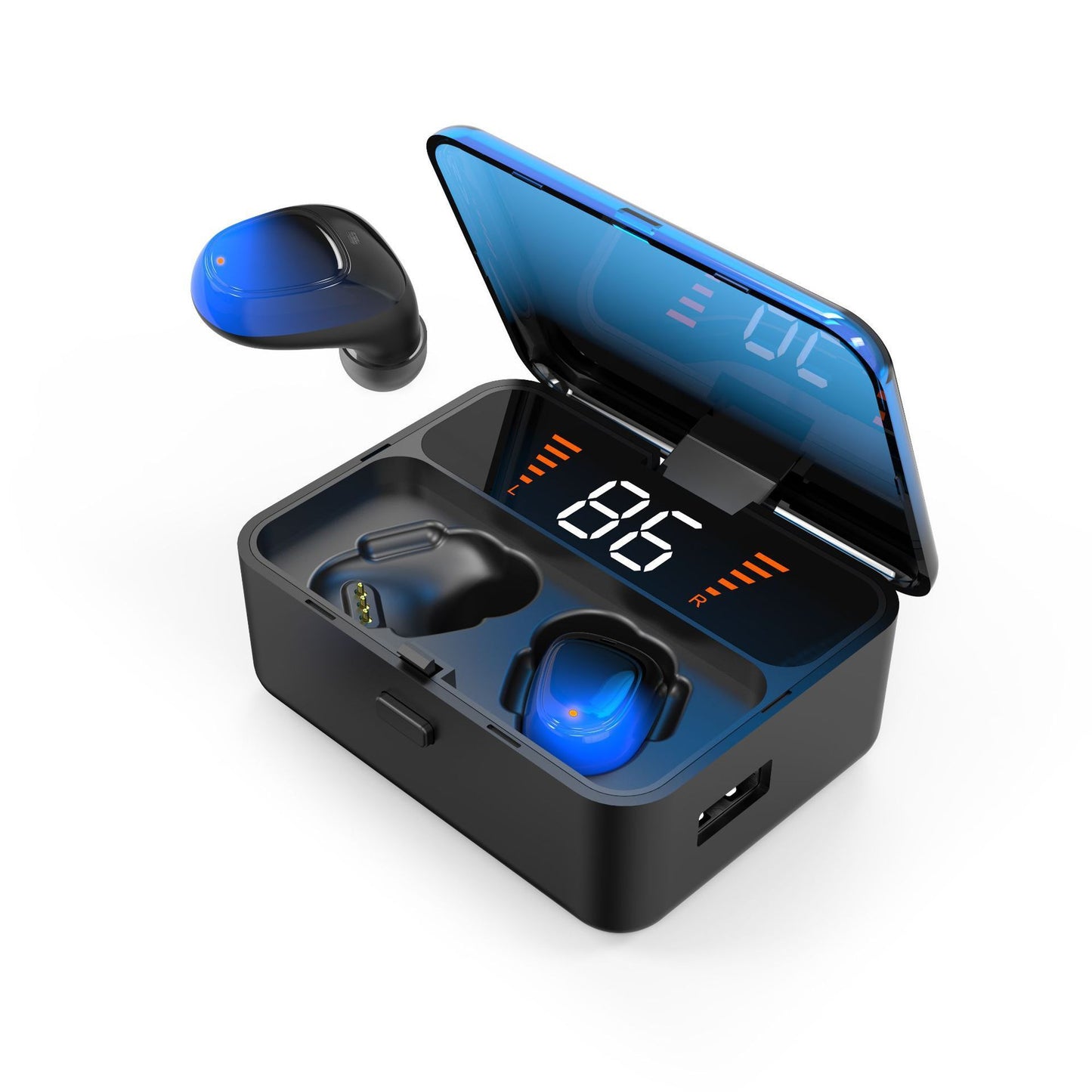 Wireless  headset digital display gradient color