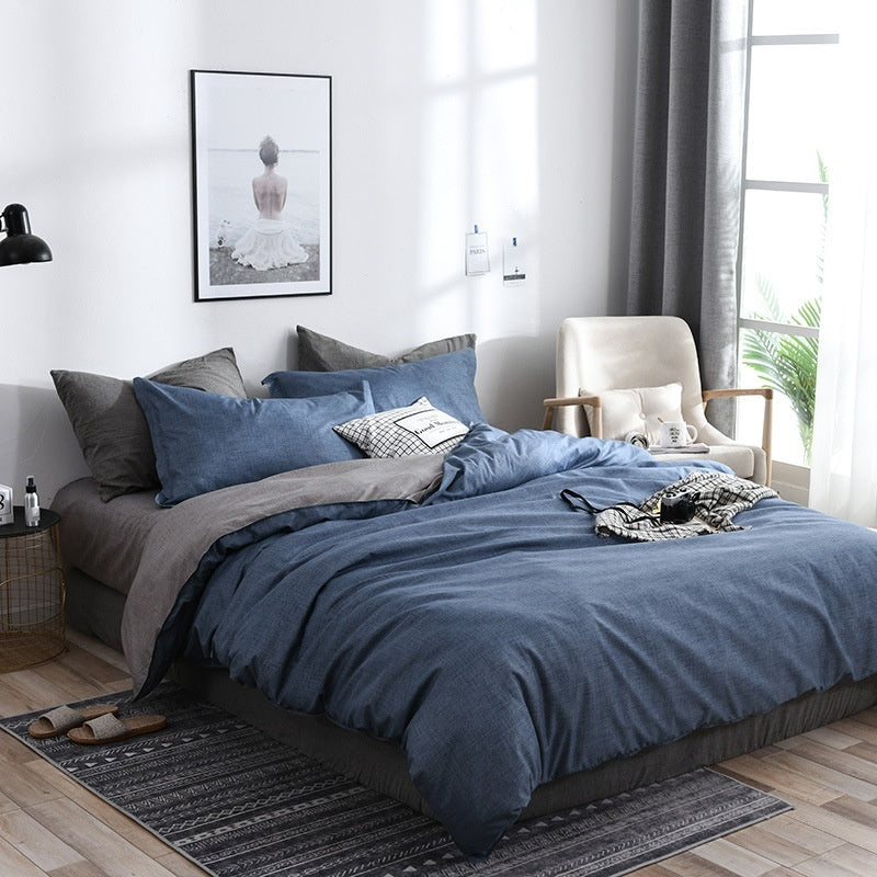 Household Pure Cotton Fashion Minimalist Bed Sheets