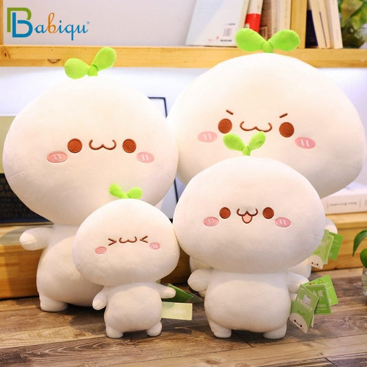 Long Grass Face Dumpling Doll Pillow Plush Toy