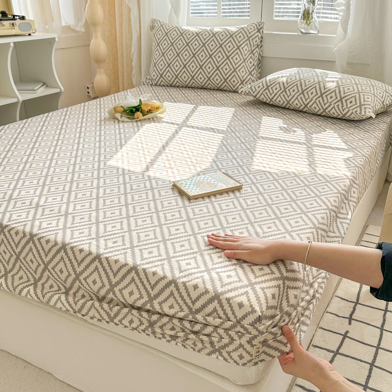 Pure Cotton Crash Fitted Sheet Thickened