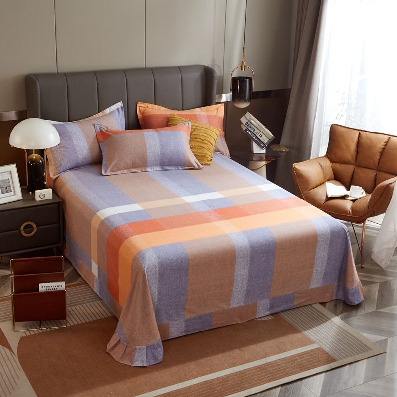 Pure Cotton Brushed Thickened Single Bed Sheet
