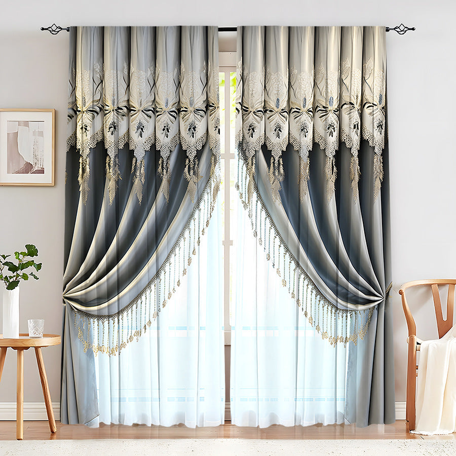 Creative Home European Flower Character Curtains