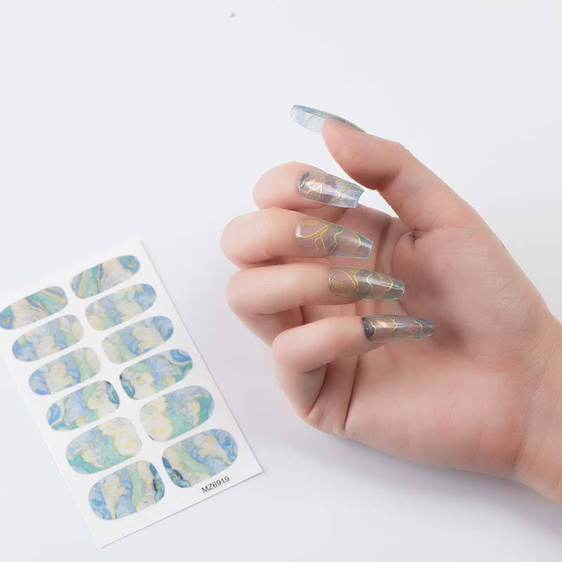 Nail Sticker European And American Oil Painting Art