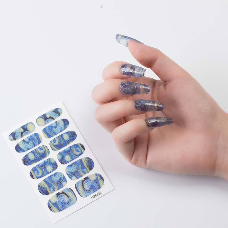 Nail Sticker European And American Oil Painting Art