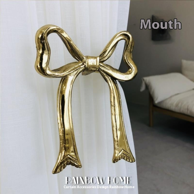 Lily Little Angel Wings Brass Curtain American Decoration Hook