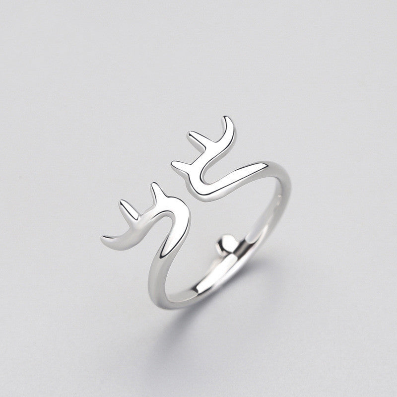 Silver Jewelry Creative Personality Christmas Elk