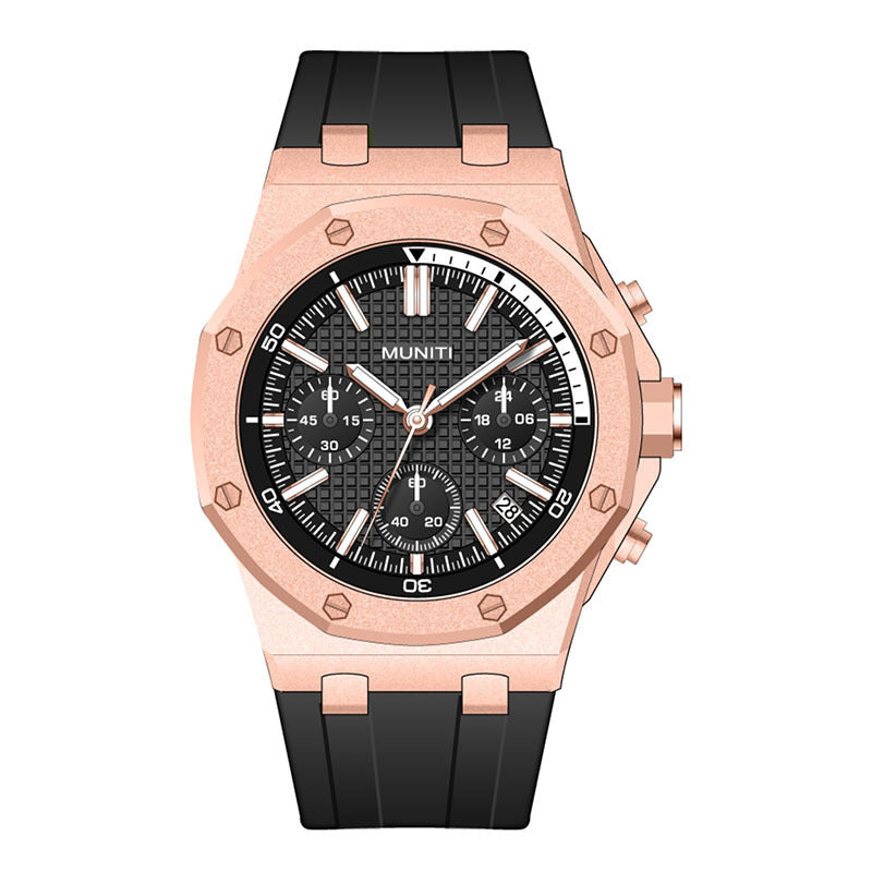 Watch Male Quartz Watch Waterproof Night Light