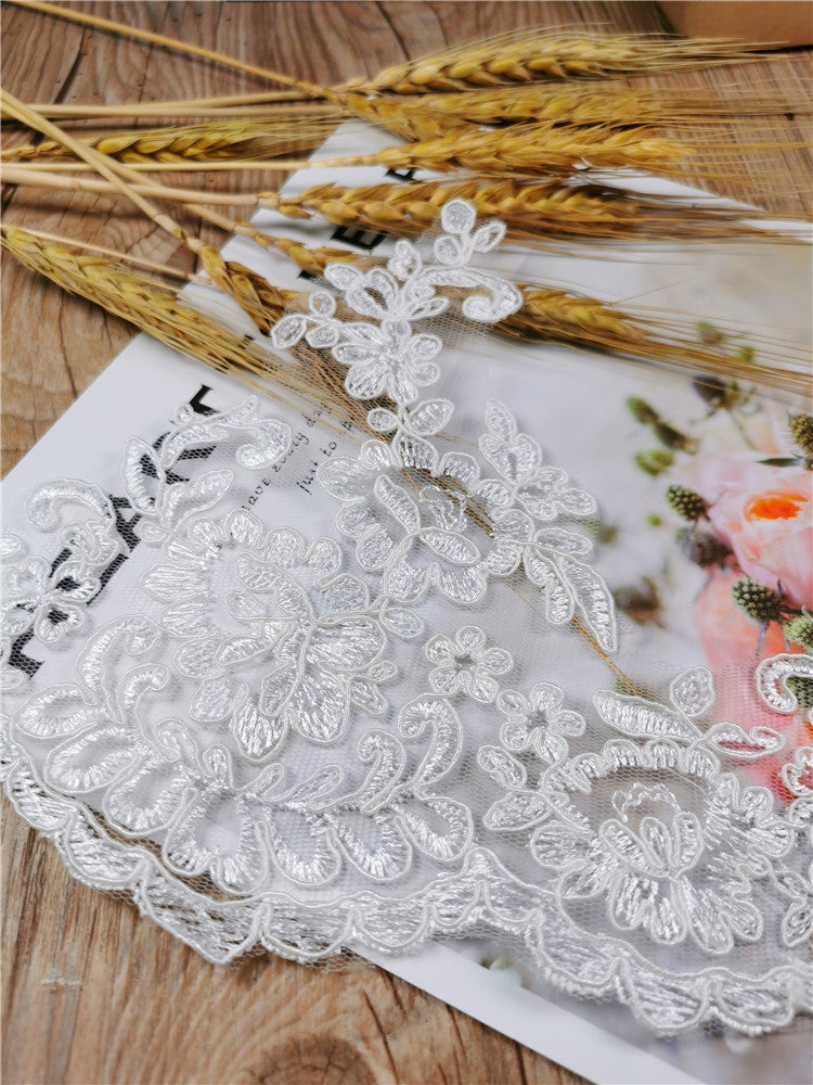 Home Fashion Curtains Hand Embroidered Lace