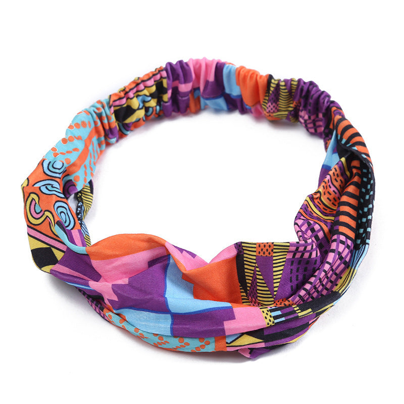 Bohemian Hair Band Makeup Shampoo Headband Female