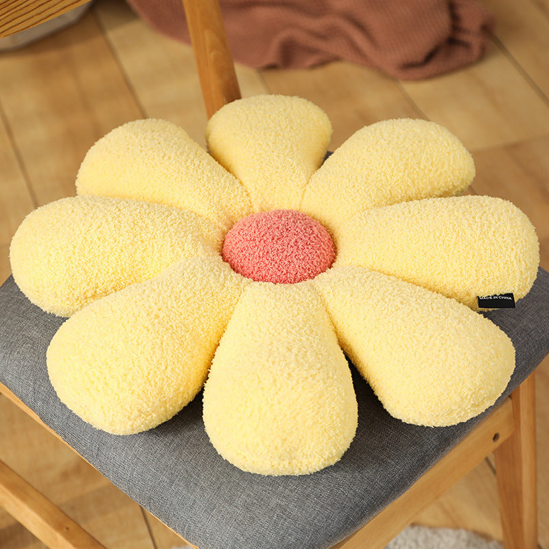 Small Daisy Flower Pillow Sofa Bed Living Room