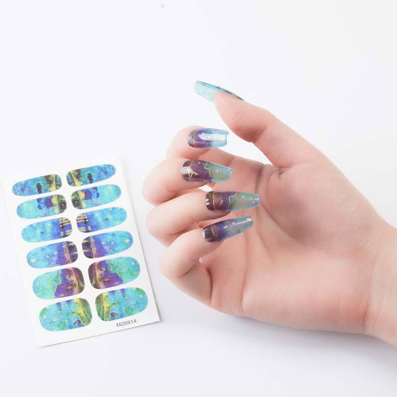 Nail Sticker European And American Oil Painting Art