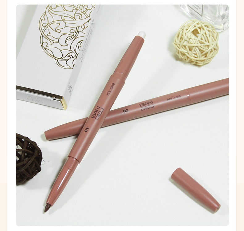 Bandley Eye Shadow Pen Brighten Pen Dual-purpose Double-headed Pearlescent White Eye Shadow Pen Matte Shading Powder Master Highlight Eyeliner Pen