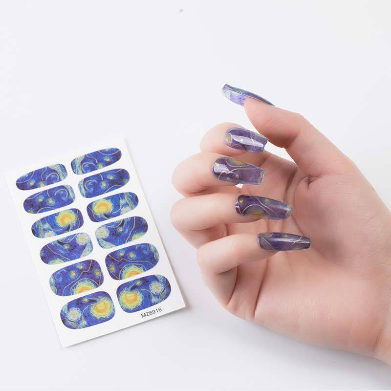 Nail Sticker European And American Oil Painting Art