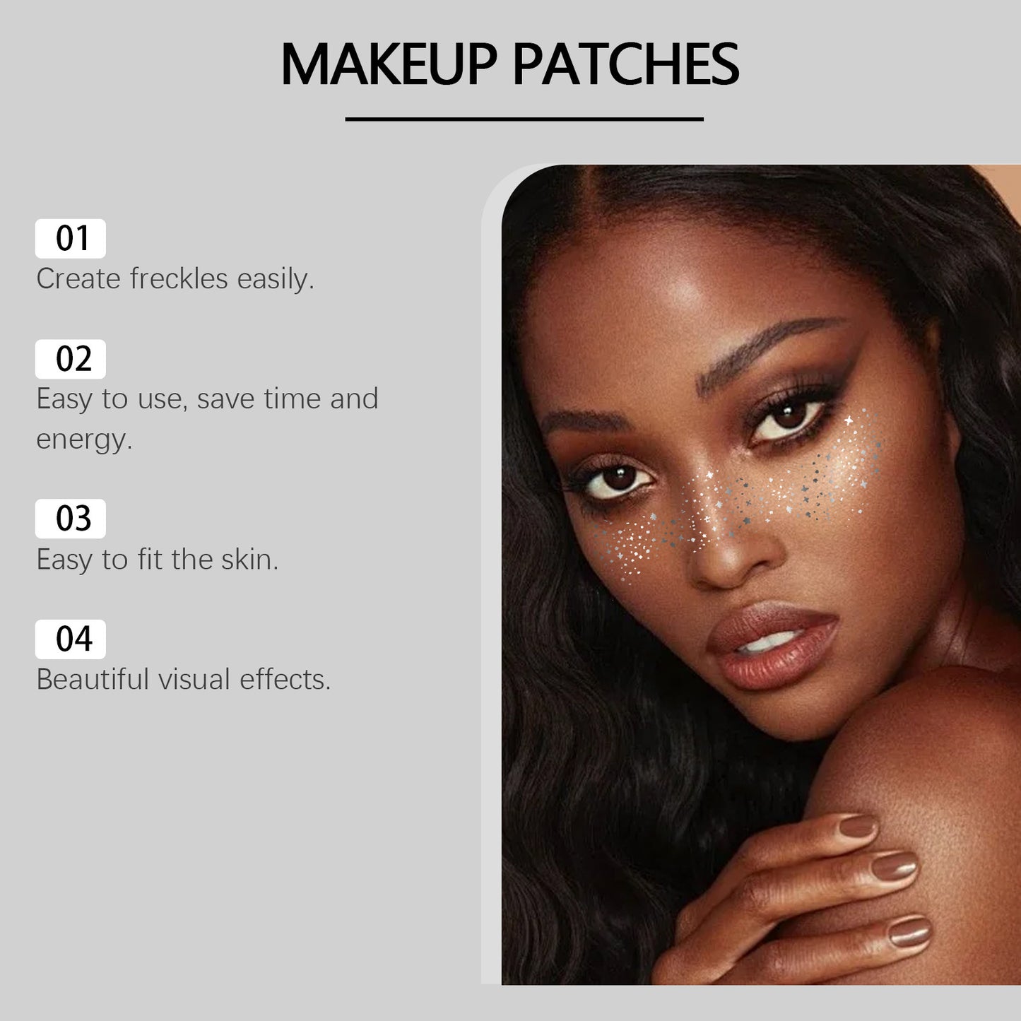 Glitter Spots Tattoo Sticker Easy Freckles