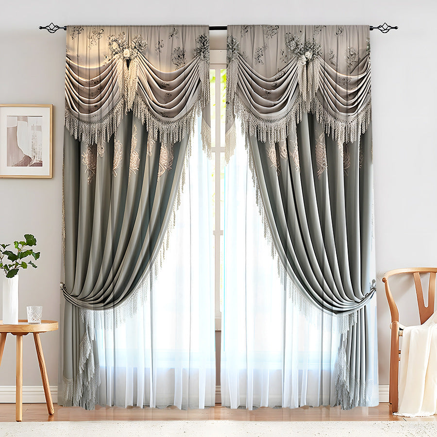 Creative Home European Flower Character Curtains