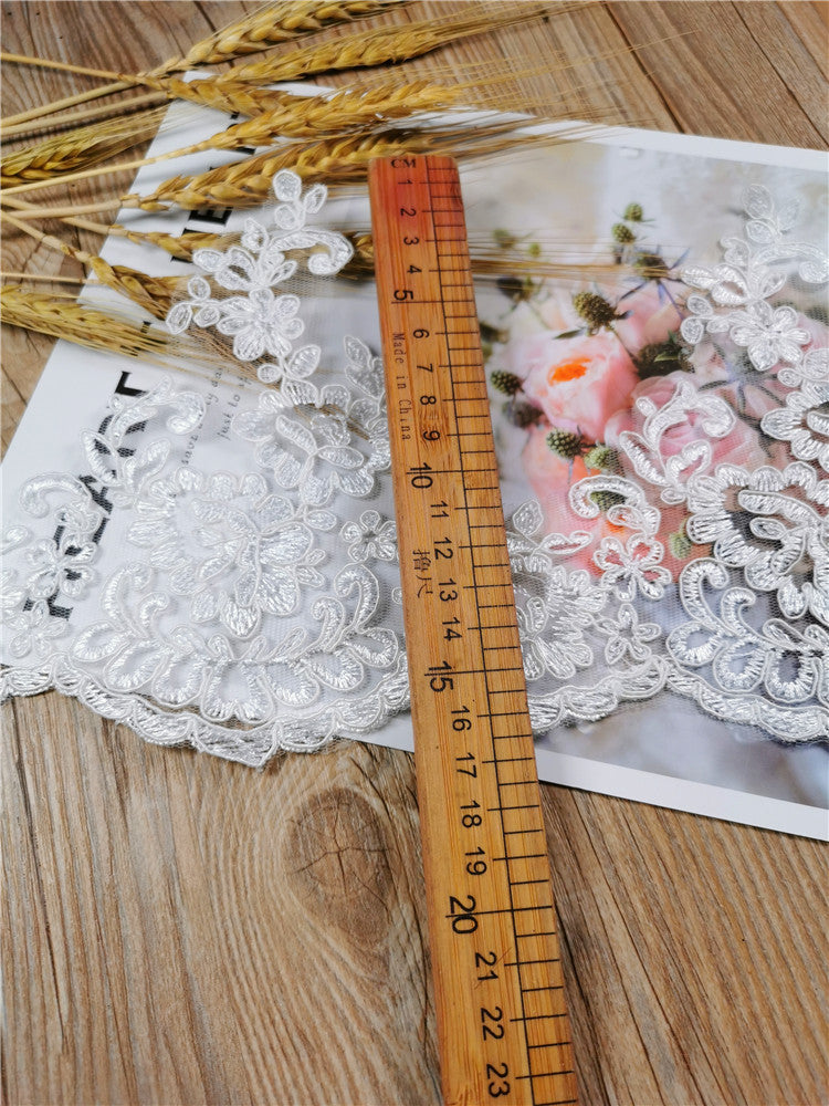 Home Fashion Curtains Hand Embroidered Lace